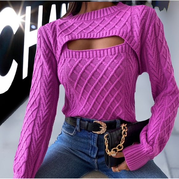 🔥 Argyle Knit Sweater & Cami Knit Top - Picture 8 of 16